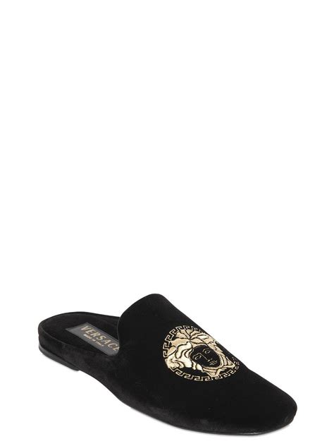 versace black label slippers